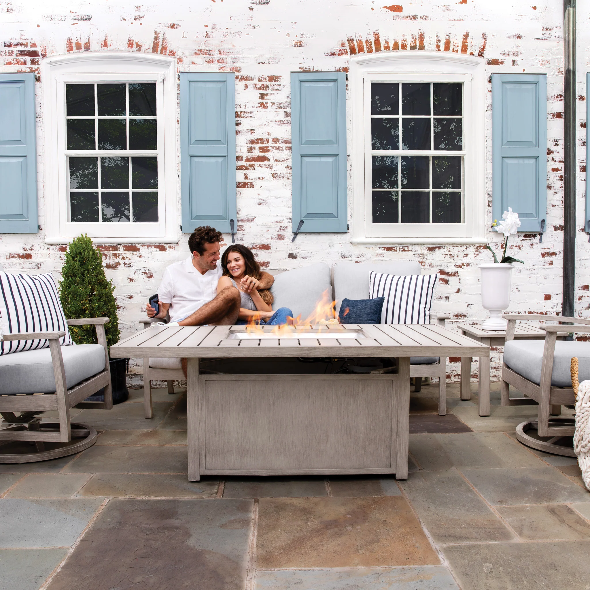 Eden Loveseat Set with Fixed Chairs - Image 6