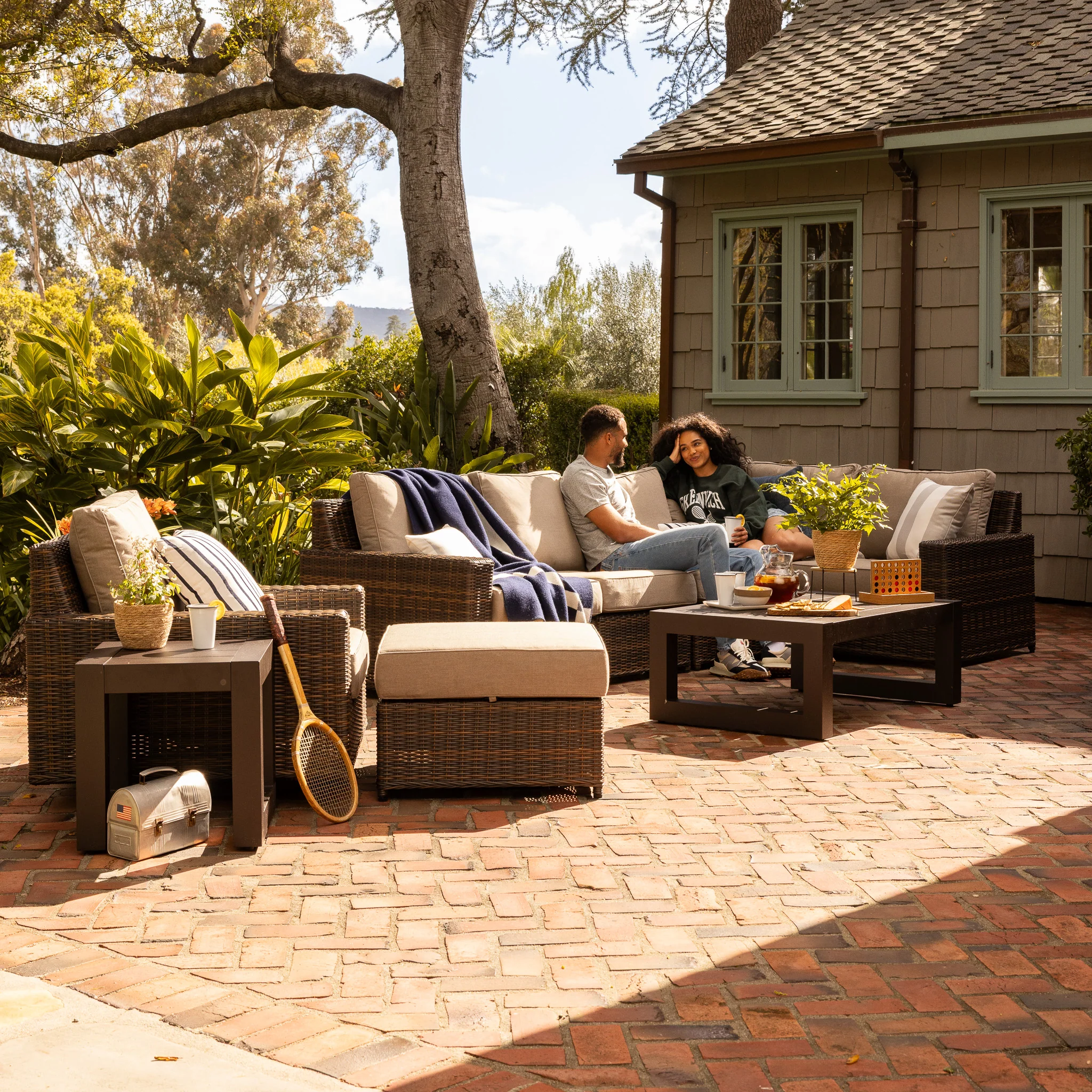 Langdon/Waverly Outdoor Ottoman - Image 3
