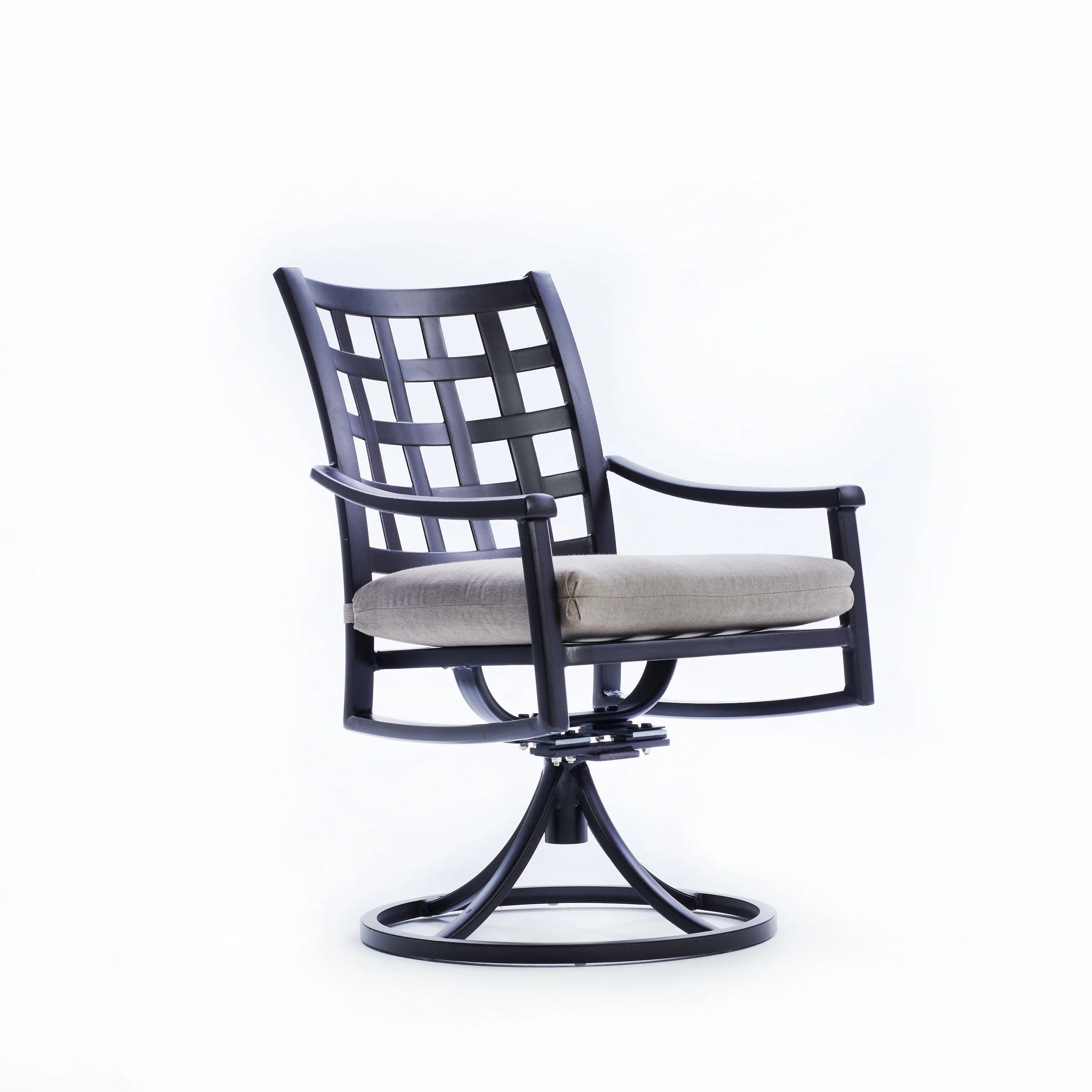 Lily Outdoor Dining Swivel Chair - Image 3
