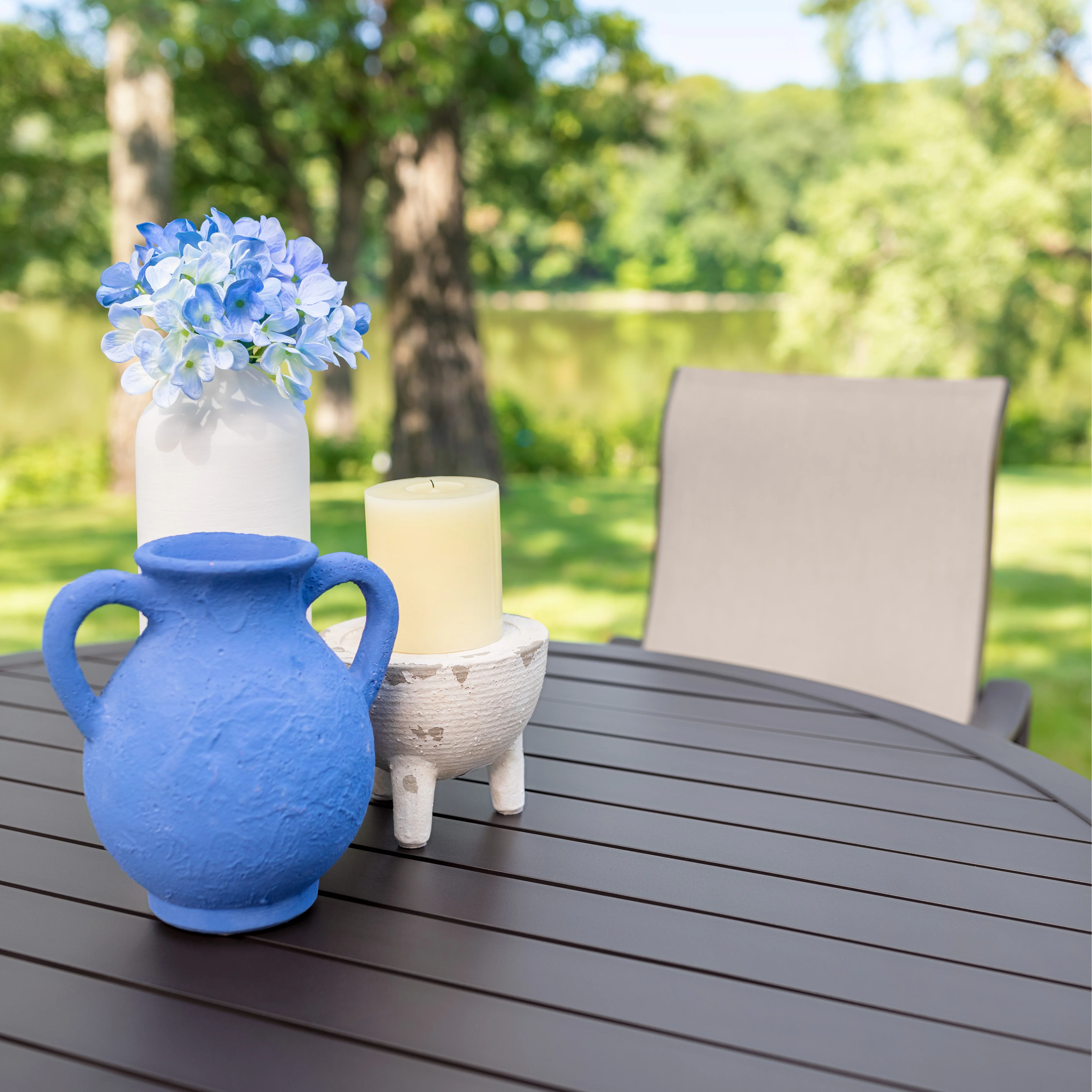 Pepin 5 Piece Round Dining Set with Swivel Rocking Chairs - Image 8